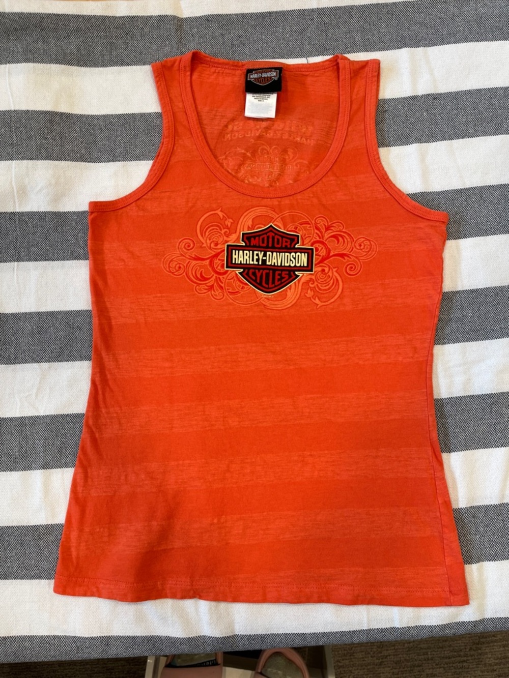 Harley Davidson tank with classic Harley Davidson bar and shield logo